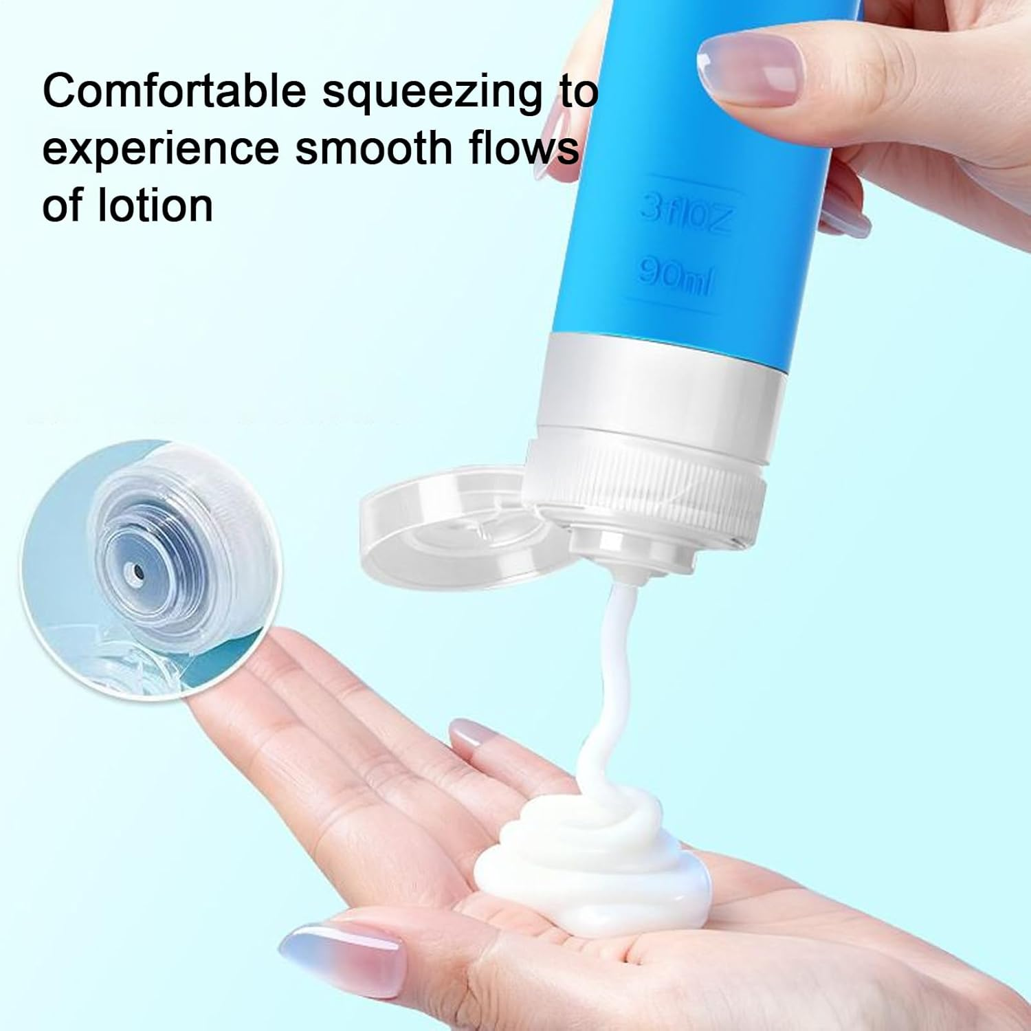 Travel Size Toiletries Bottles - Refillable Silicone Carry On,Empty Lotion Containers,For Travel Camping Overnight Gym Studio Business Trips Vacation - Yellow image number 5