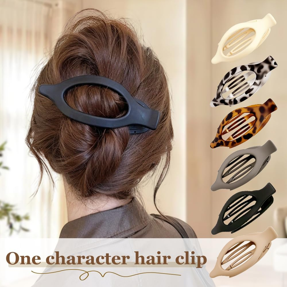 Flat Hair Clips for Women, Flat Claw Clips & Duckbill Hair Clips for Thick or Thin Hair, No-Slip Grip Hair Styling Accessories for Daily Use (Multicolor-N) image number 2