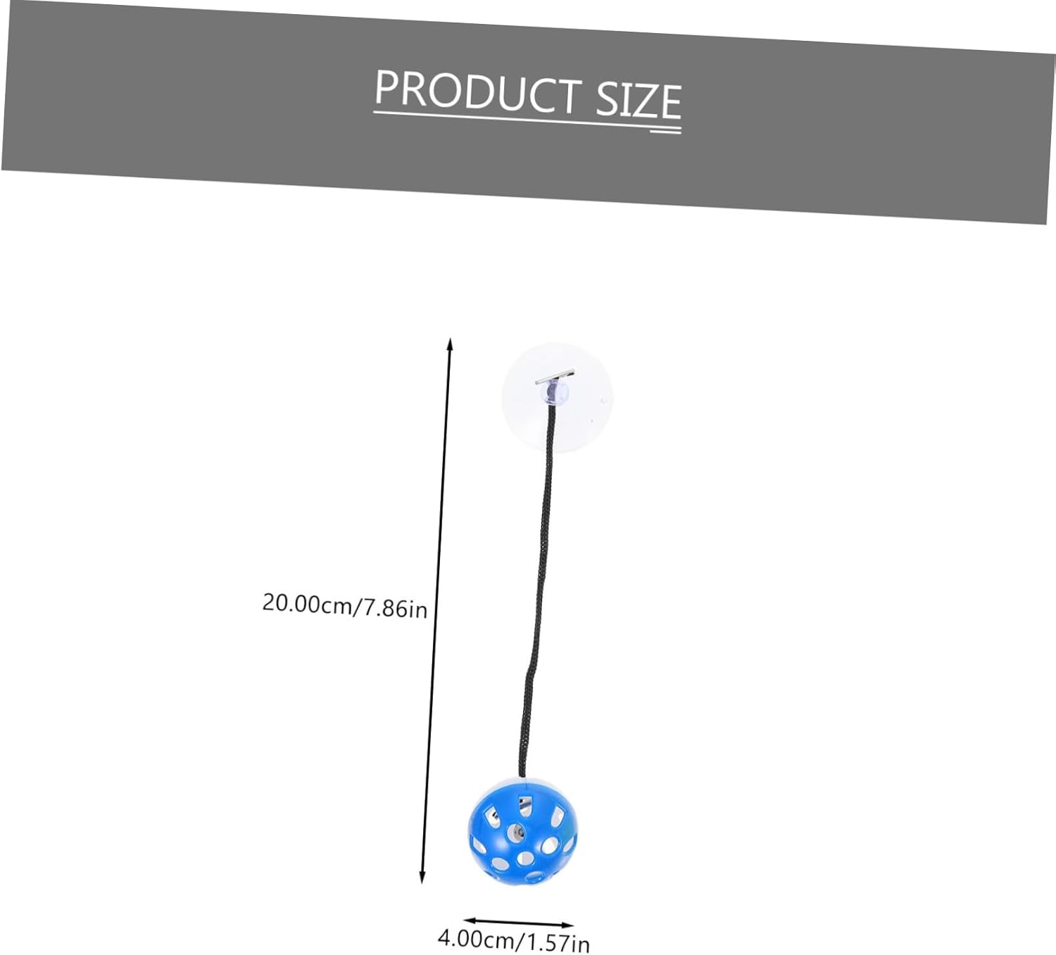 JOINPAYA 4Pcs Bell Balls Suction Cup and Rope for Household Reptile Toys Interactive Lizard Toy for Learning and Portable Pet Use image number 6