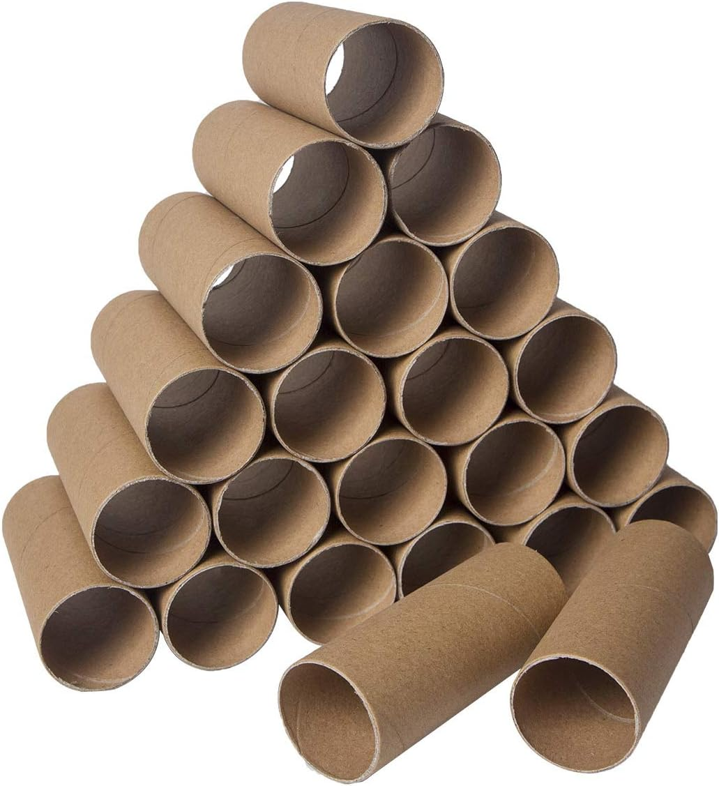 120 Pack Thick Cardboard Tubes for Crafts - Craft Rolls - round Cardboard Tubes - Craft Tubes - Toilet Paper Rolls Crafts - Paper Tube for Crafts - Craft round Tubes 1.57 X 3.9 Inches - Brown