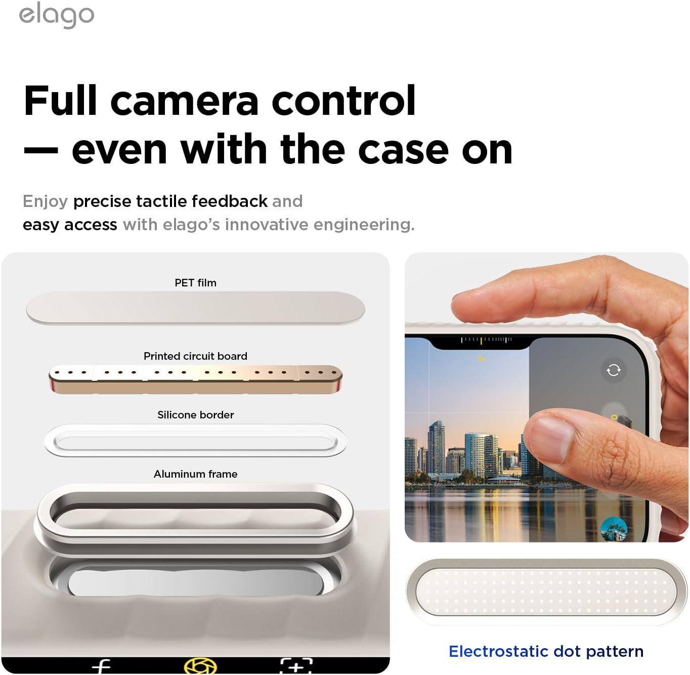 Elago Magnetic Ridge Case Compatible with Iphone 17 Pro Max Cover 6.9", Premium Magnetic Silicone Case - Compatible with Magsafe, Liquid Silicone Material, Protective, Shockproof, Slim (Stone) image number 5