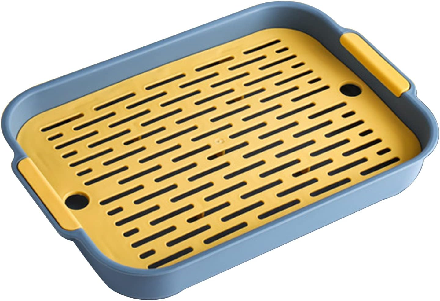 Rabbit Cat Litter Tray, Rabbit Toilet, Small Animal Cat Litter Tray, Potty Trainer, Rabbit Cage Toilet, Cat Litter Tray for Small Animals, Rabbits, Guinea Pigs (Large Dark Blue) image number 6