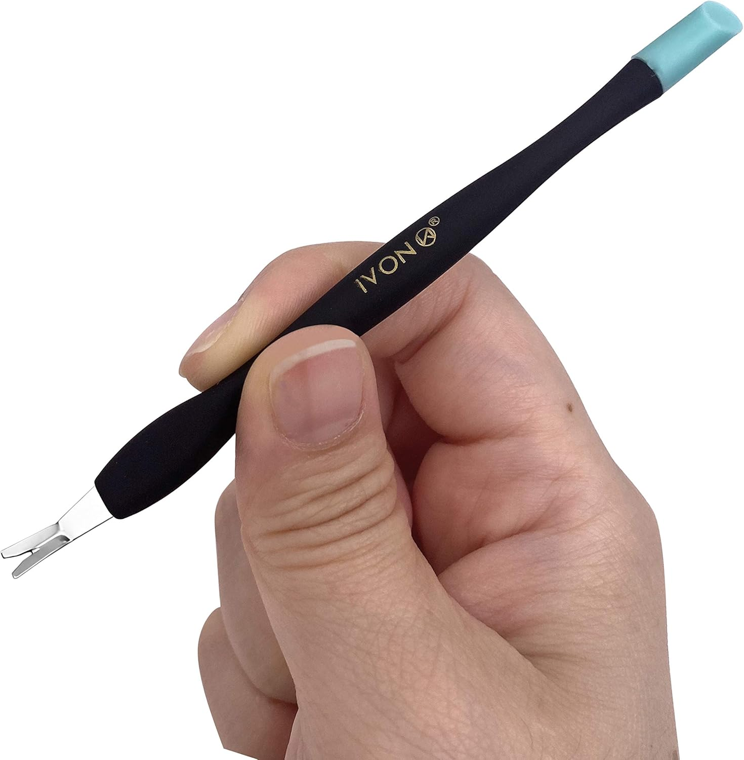 IVON 3 Pack Cuticle Trimmer Pusher Remover, Rubber Tip Gentle on Nail Bed image number 6