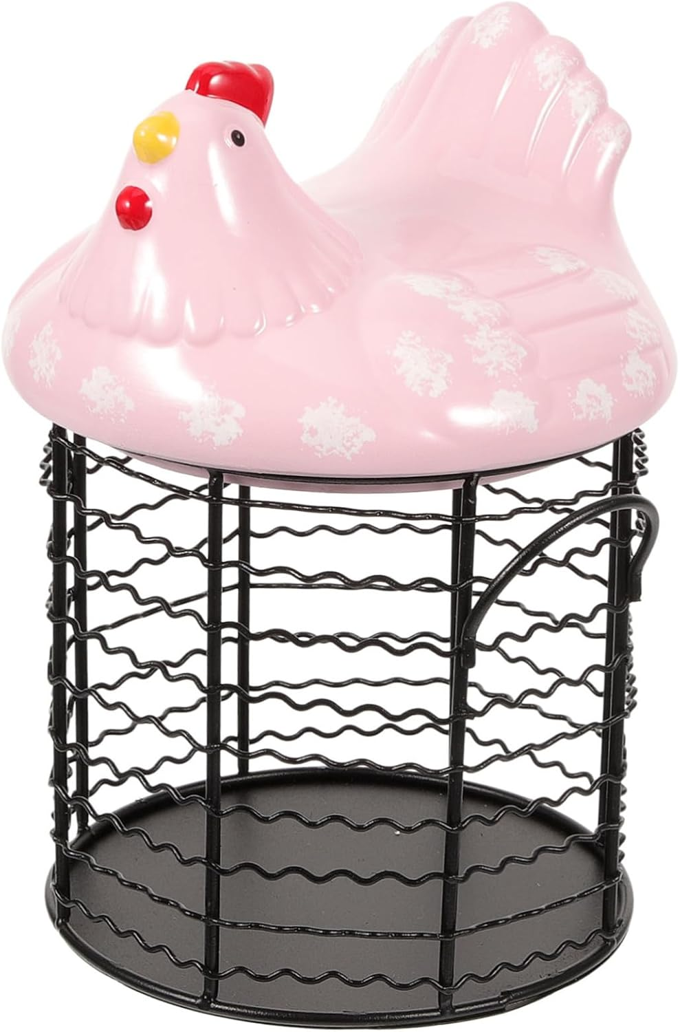 Mikinona Hen Shape Basket Premium Storage for Fruits Eggs Vegetables Farmhouse Style Kitchen Decor for Home Restaurant Buffet Party Use image number 2