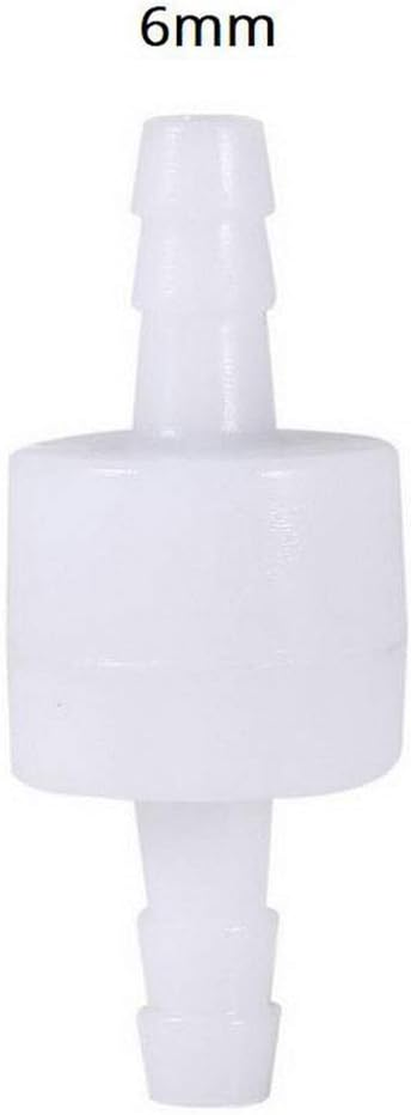 Polarlander Plastic 10Pcs/Set One-Way Non-Return Water Inline Fluids Check Valves for Fuel Gas Liquid 6Mm image number 1