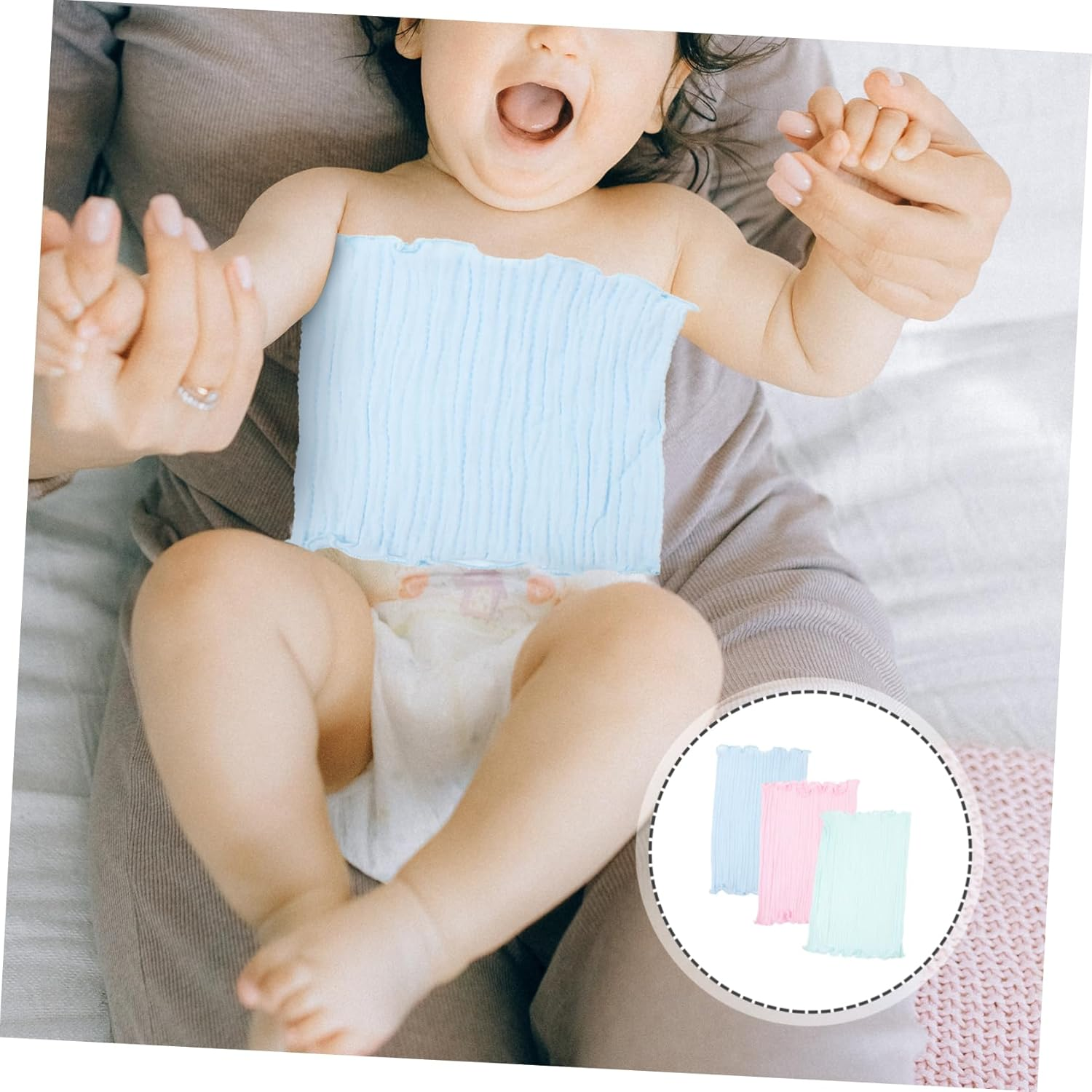 3Pcs Toddler and Infant Bellybands Baby Navel Protective Bands Breathable Elastic Cotton Belly Belt for Newborns Baby Abdominal Wraps Warm Comfort