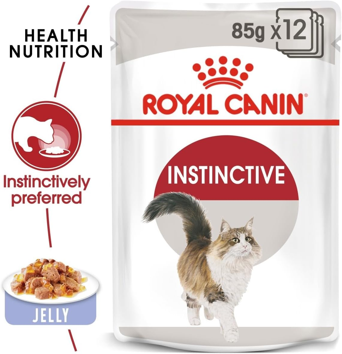 Royal Canin Instinctive in Jelly Adult Pouches Wet Cat Food 85 GMS 12 Pack image number 4