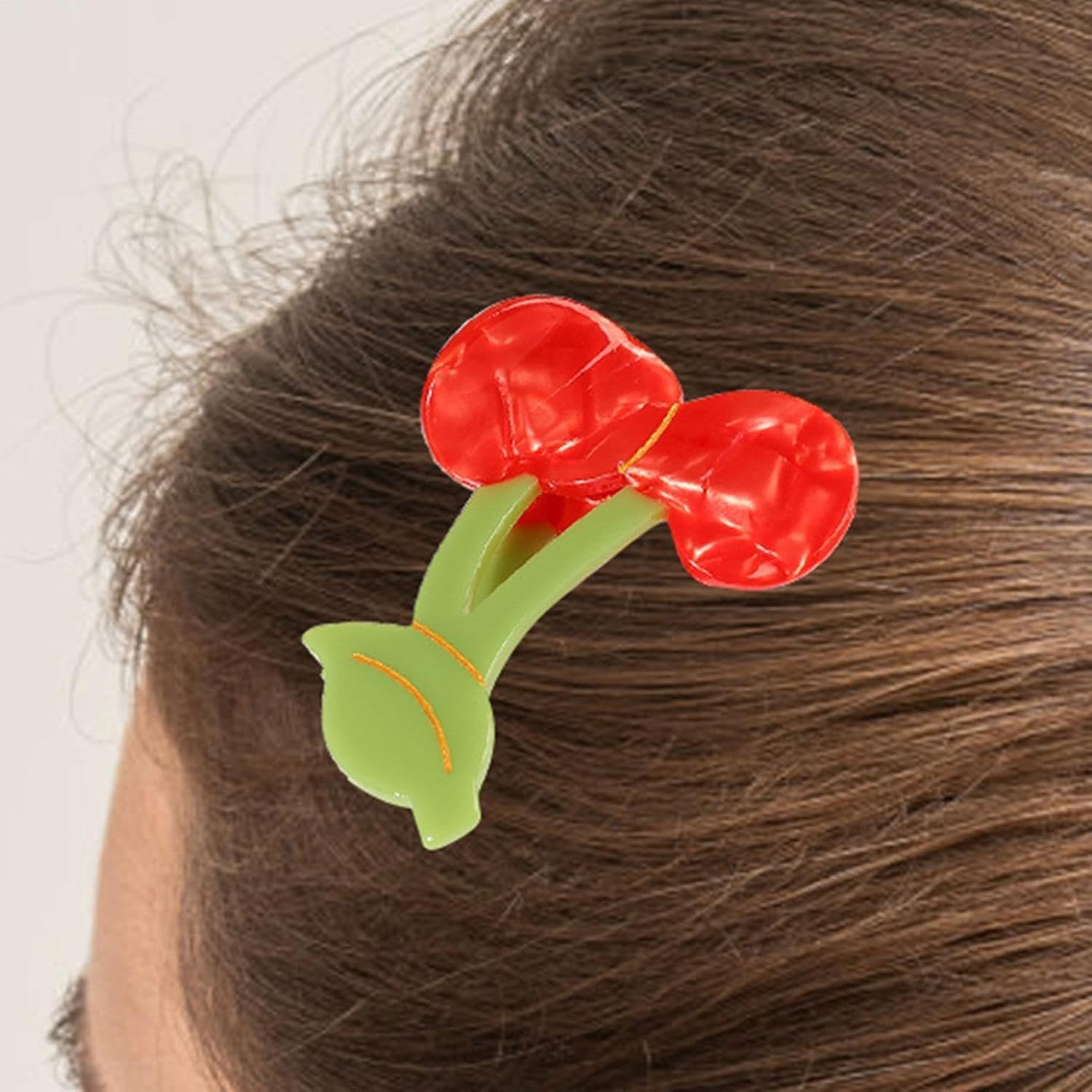 Cherry Hair Clip - Red Claw Clip Fruit Hair Clips,Cherry Hair Clips for Mother'S Day, Graduation Ceremony, Birthday Parties, Valentine'S Day image number 1