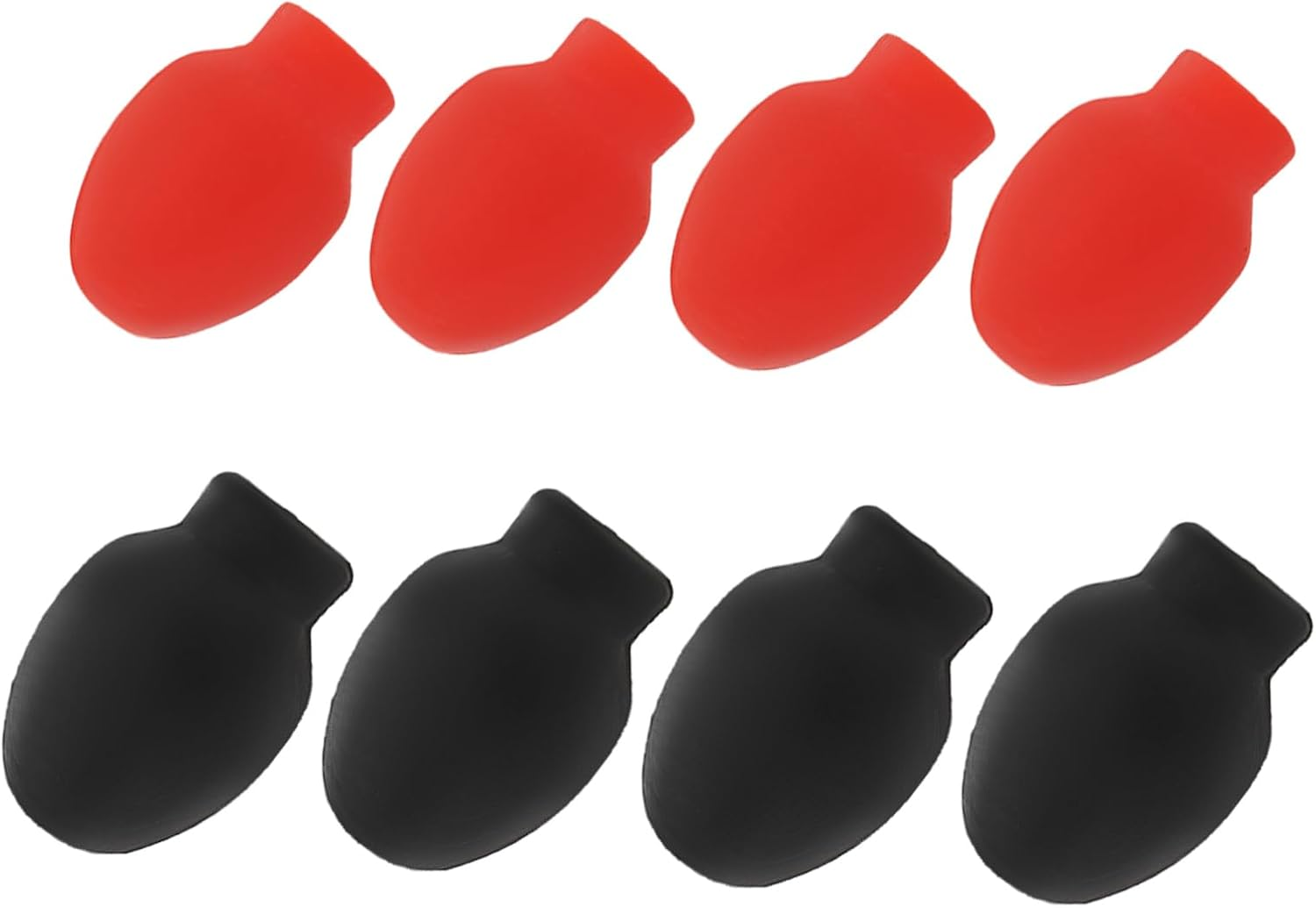 Yardwe 8Pcs Replacement Drum Practice Tip Silent and Shock-Absorbing Silicone for Anywhere Practice Random Color