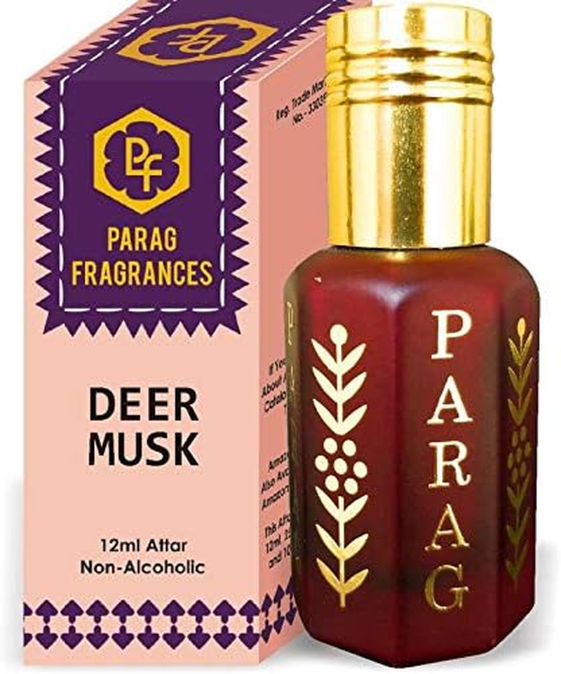 Parag Fragrances Deer Musk Attar 1 Tola / 12Ml (Crystal Series) (Limited Time Launching Offer Pack) Natural Distiled Attar/Alcohol Free Attar/Long Lasting Attar image number 1