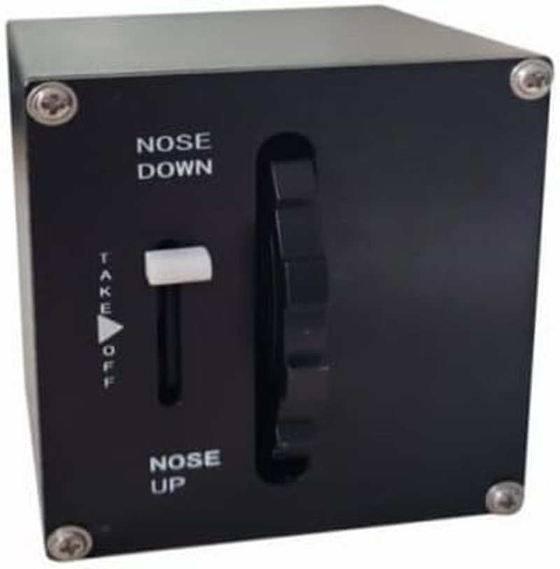 Meza-Pitch Trim Wheel for Flight Simulator Game MSFS2020, X-Plane,Fsx,Prepar3D for a Home Cockpit or Standalone Use on a Desk image number 3