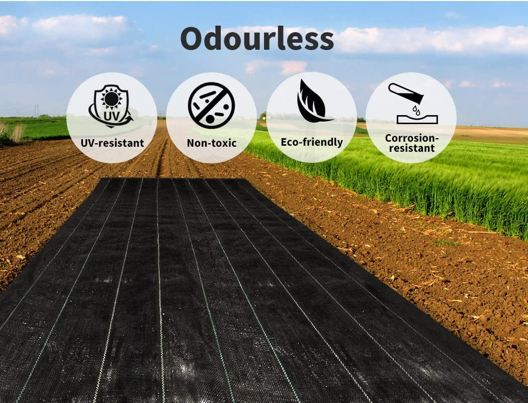 Weed Mat 1.83Mx100M Plant Control Weedmat Pebbles Gravel Woven Fabric