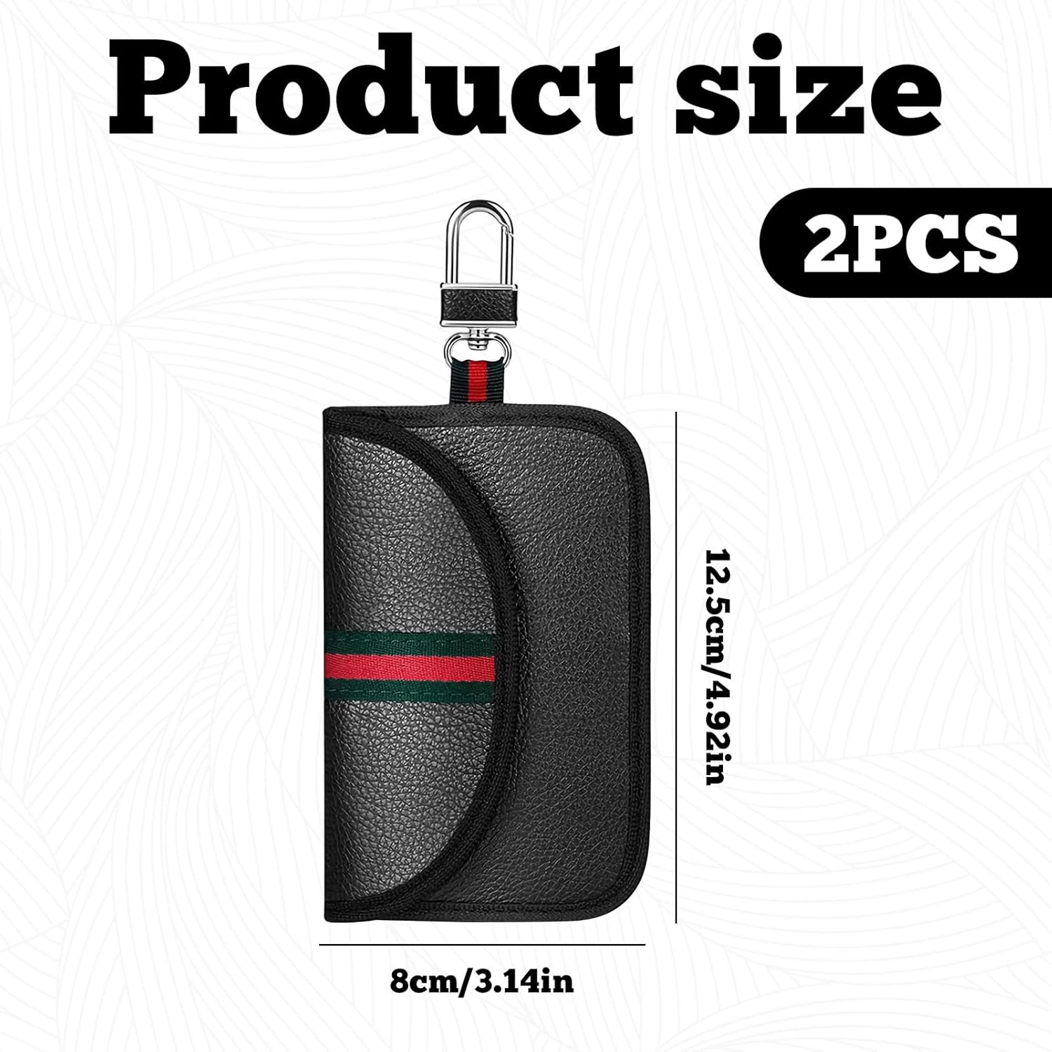 Faraday Pouch Car Keys, 2Pcs Faraday Box for Car Keys, Carkey Signal Blocker, Faraday for Carkeys, Key Fob Protector Bag, Anti-Theft Signal Blocker, RFID Signal Blocking Pouch (Black)