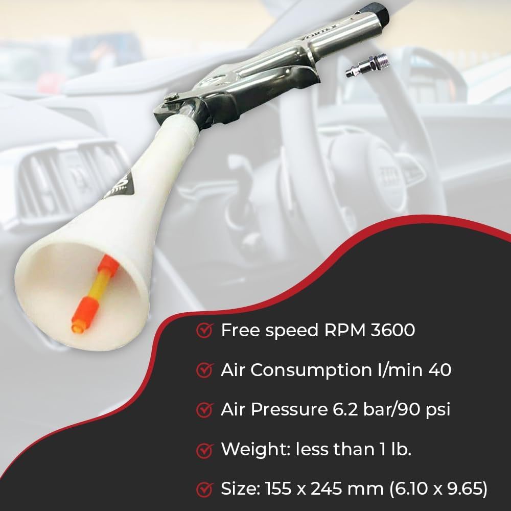 HI-TECH Vortex II Cleaning Gun - Quickly Blasts Dirt and Dust from Surface - Works with Air Compressor between 60 and 90 Psi image number 5