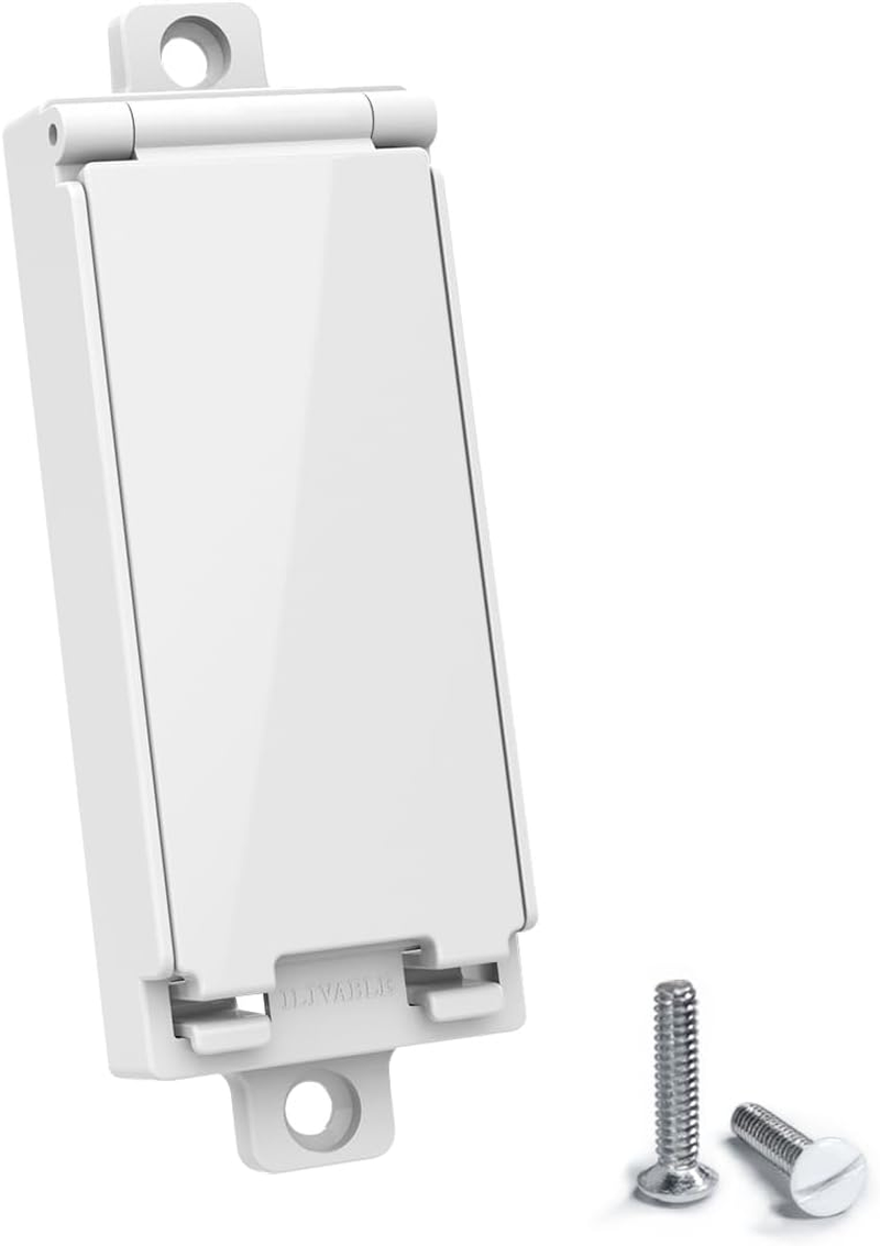 Light Switch Guard, ILIVABLE Child Proof Switch Plate Cover Prevents Kids or Accidental Turned On/Off Switch While Allowing Access (White, 2 Pack)