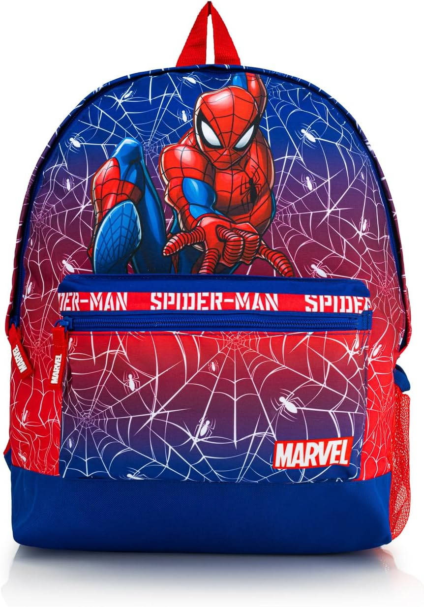 Marvel Spiderman Backpack 4 Piece School Set with Lunch Bag, Pencil Case & Water Bottle | Boys Rucksack with Padded Adjustable Straps &ndash; School Supplies image number 4