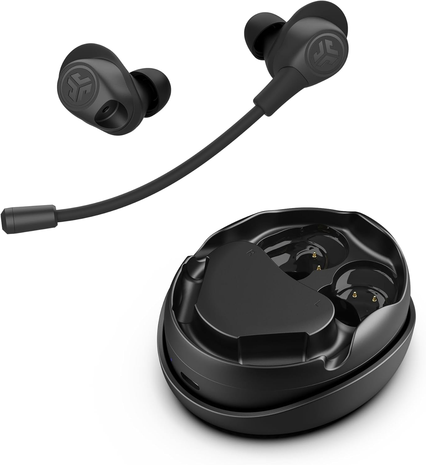 Jlab Work Buds True Wireless Earbud Headset, Bluetooth Earphones with Detachable Microphone - 55+ Total Playtime, Office PC Headphones with Multipoint Connect to Computer, Laptop & Mobile image number 5