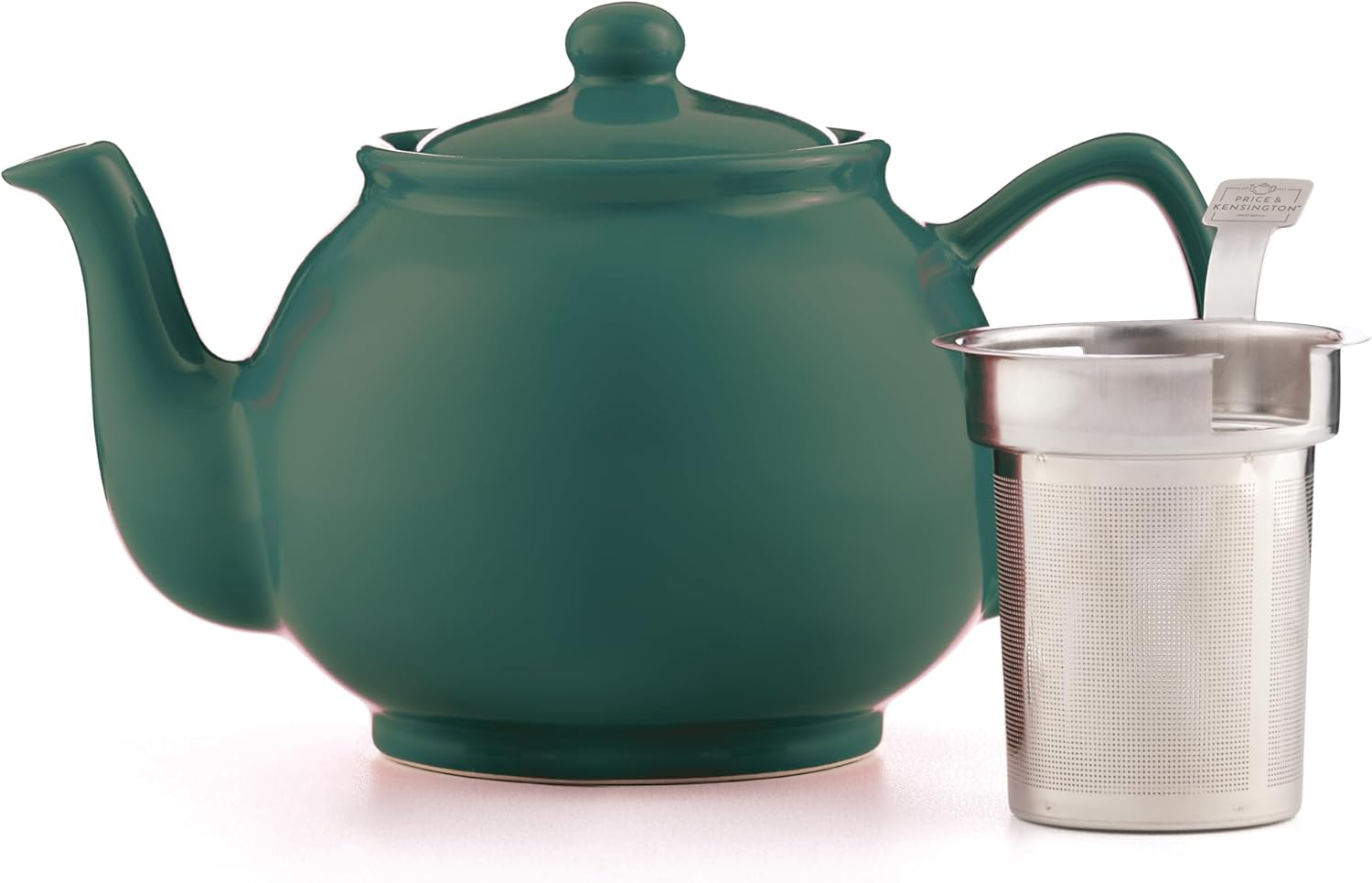 Price & Kensington Stoneware Teapot Black Gloss, 2 Cup (450Ml)