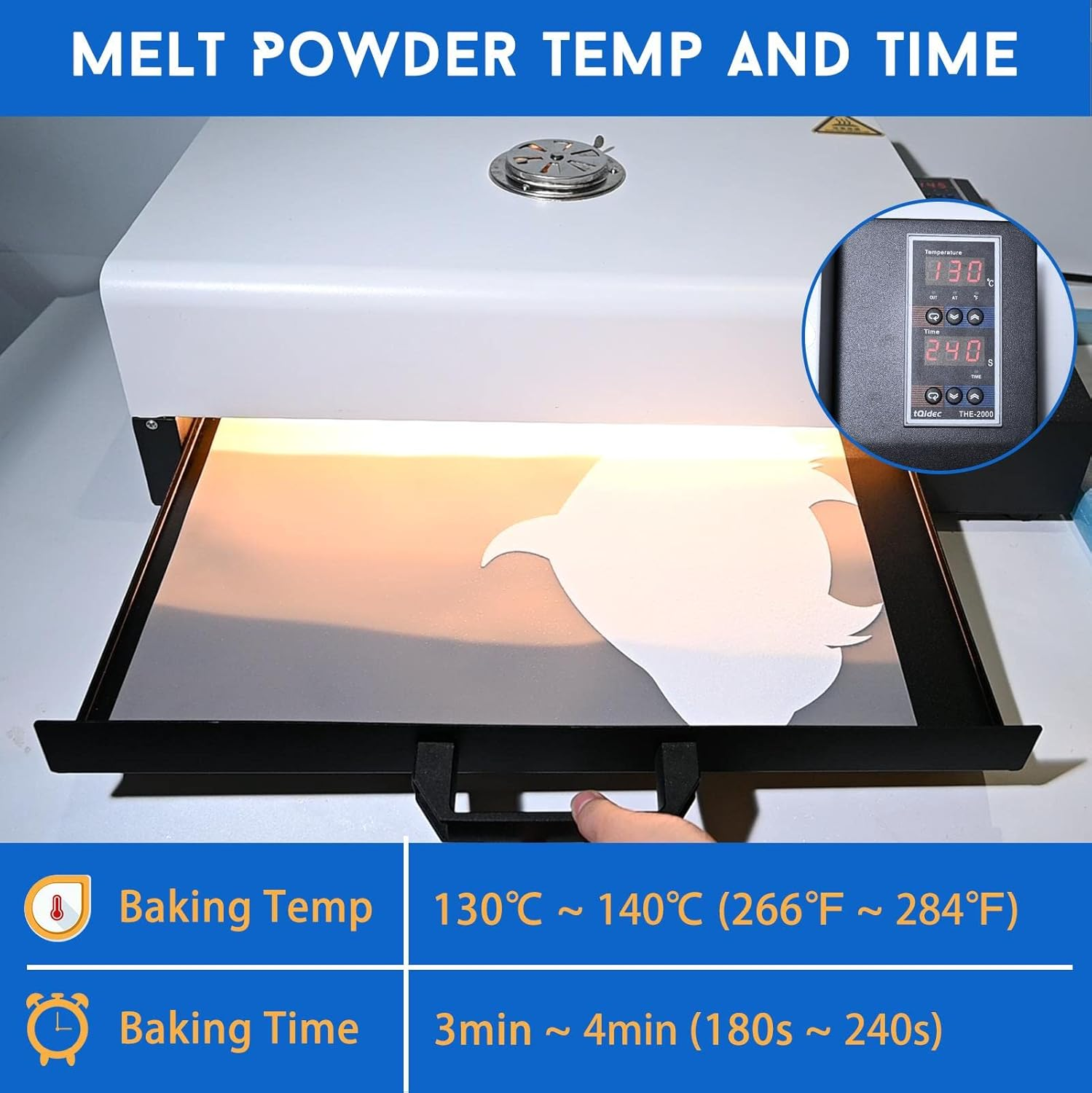 Yamation DTF Powder Adhesive White 35.2OZ/ 2.2Lb DTF Transfer Powder Hot Melt Adhesive Applies to All DTF Transfer Printers for Digital Prints on T-Shirts Textile DTF Supply with DTF PET Film and Ink