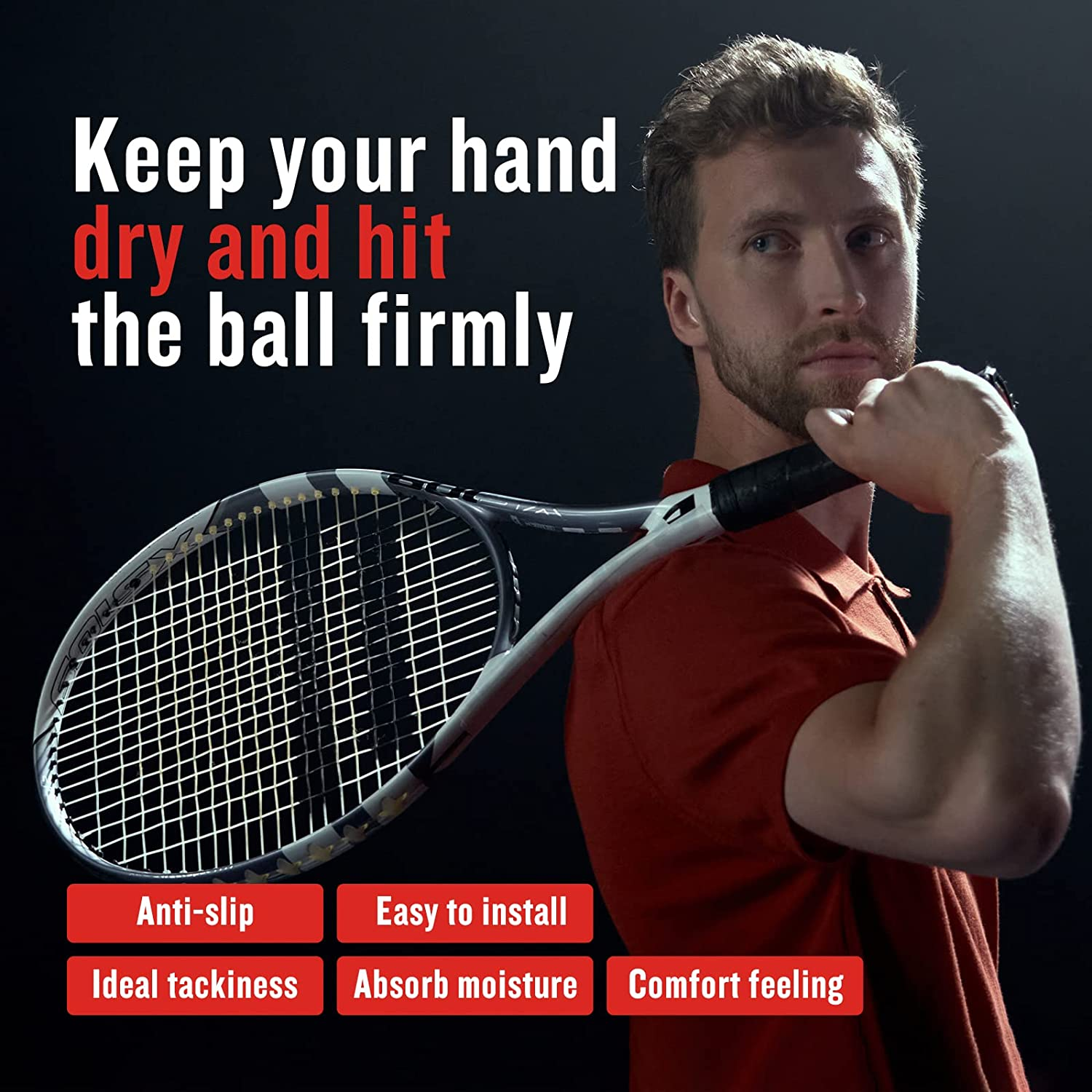 8Pcs Tennis Racket Grip Tape Outdoor Tape Handle Antiskid Badminton Accessories Racquet Band Grips Protector - Multicolor image number 6