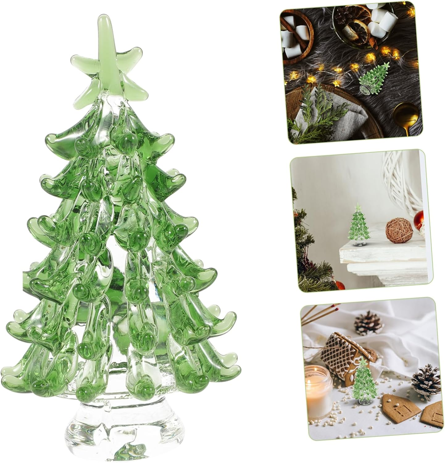 Mini Crystal Christmas Trees Festival Desktop Decoration Christmas Tree Ornaments Party Decor Home Table Decor Xmas Supplies image number 2