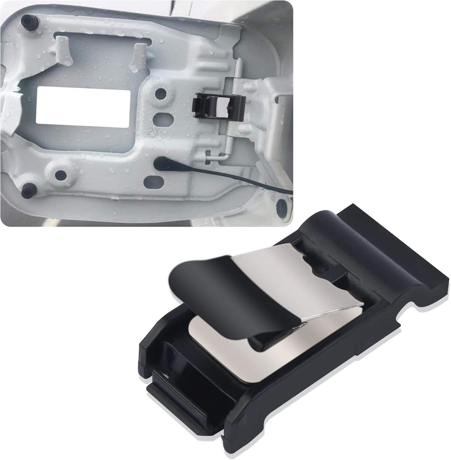 Car Fuel Door Spring,Fuel Door Cover Spring Replacement Oem#77360-35040,Fuel Tank Door Cover Clips Compatible with Toyota 4Runner/Camry/Corolla Lexus ES250/ES300/LS430 image number 2