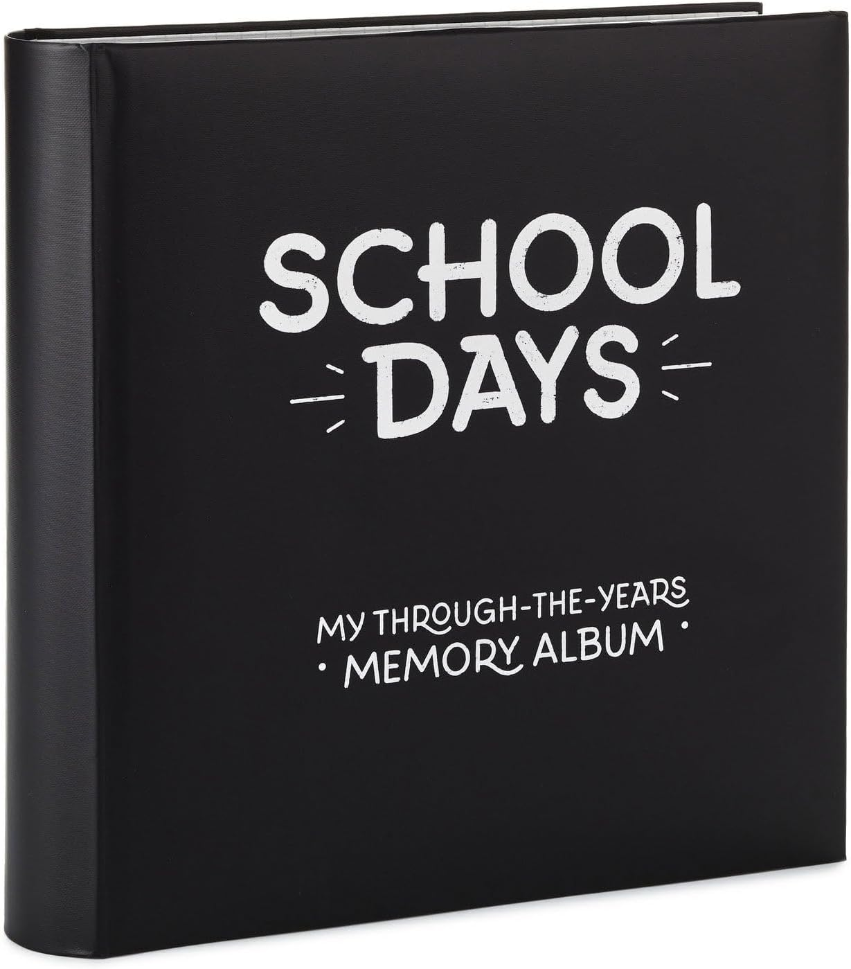 Hallmark 'School Days: My Through-The-Years' Memory Album -School Memory Collection Book - 58 Pages - Chalk-Style White Lettering on Black Cover image number 3