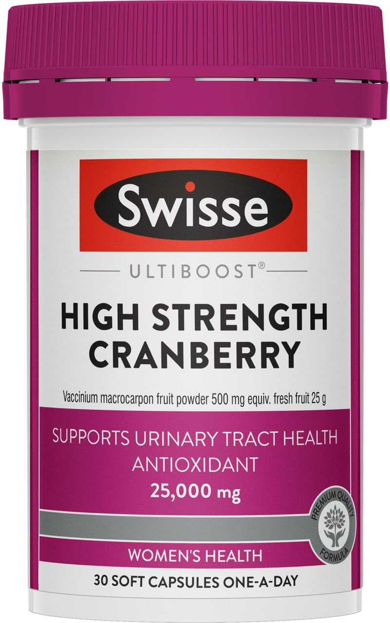 Swisse Ultiboost High Strength Cranberry - Supports Urinary Tract Health - 90 Capsules image number 2