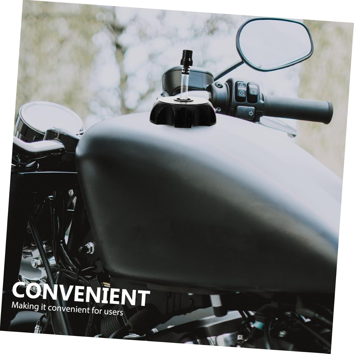 PLAFOPE Motorcycle Hexagonal Tank Cap Cover for Motorbikes Easy Installation Design for Custom Modifications and Upgrades image number 3