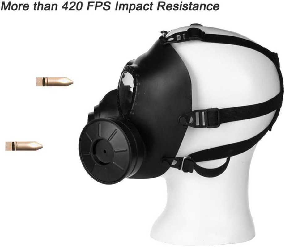 Outdoor Paintball Shooting Face Protection Gear Tactical Full Face anti Fog Paintball PC Mask with Air Filtration Fan image number 4