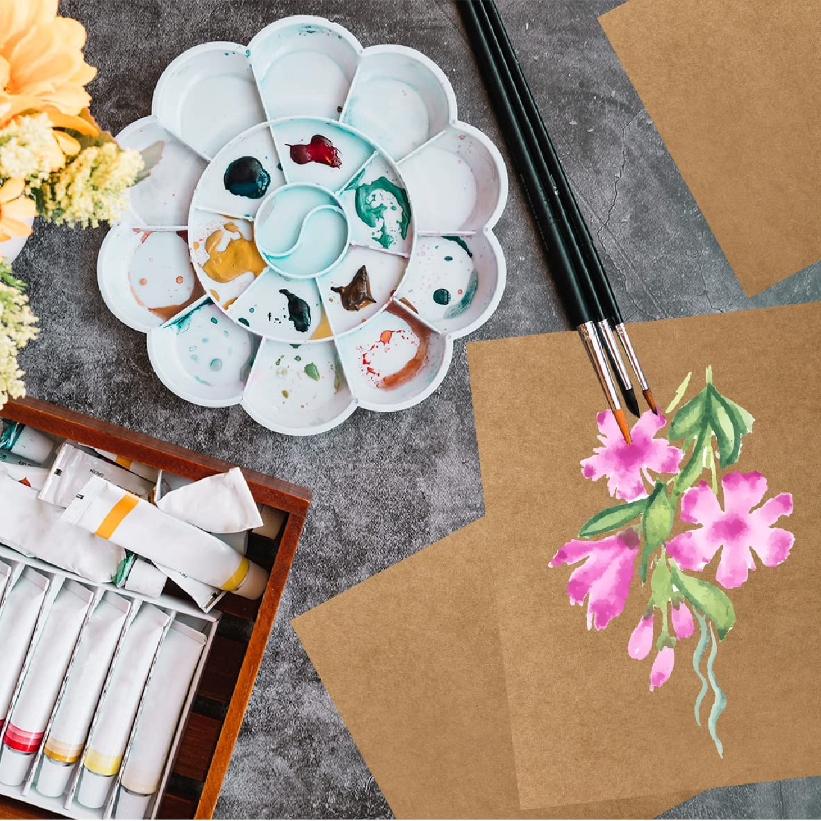 50 Packs A3 Cardboard Sheets, Premium Brown Kraft Corrugated Cardboard Backing and Corrugated Inserts Bulk for Shipping, Mailing,T-Shirts, DIY D&eacute;cor and Crafts image number 2