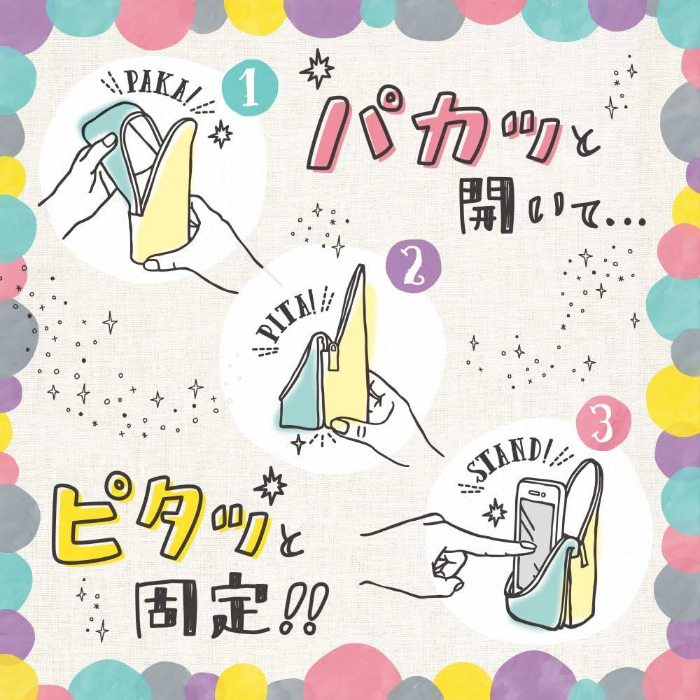 Sonic FD-7169-K Pouch Stand Pouch Master Lil Polka Dot Navy - Navy image number 5