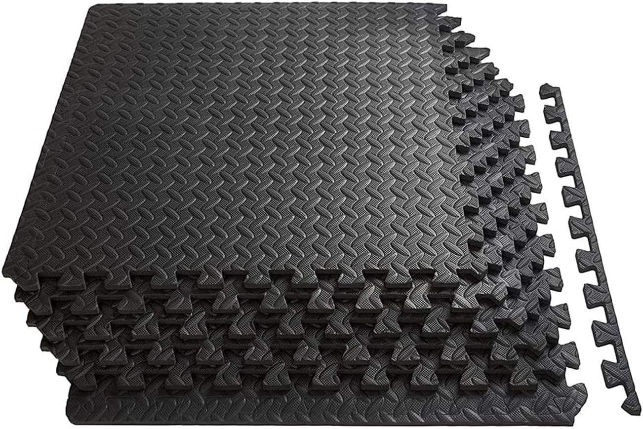 EZONEDEAL 6Pcs Exercise Mats, Puzzle Exercise Mat, EVA Foam Interlocking Tiles Protective Flooring for Home Gym Flooring Exercise Equipment Mat and Cushion for Workouts