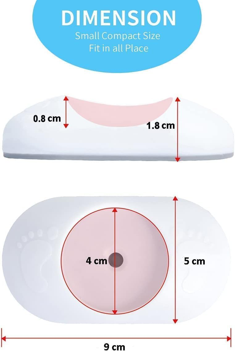 Mumoo Bear Baby Gate Wall Protector Wall Saver for Pressure Mounted Gate Protect Walls/Baseboard/Stairs/Door Frame/Doorways Work on Pet & Dog Gates, No Screw Need(White, 4 Pack)