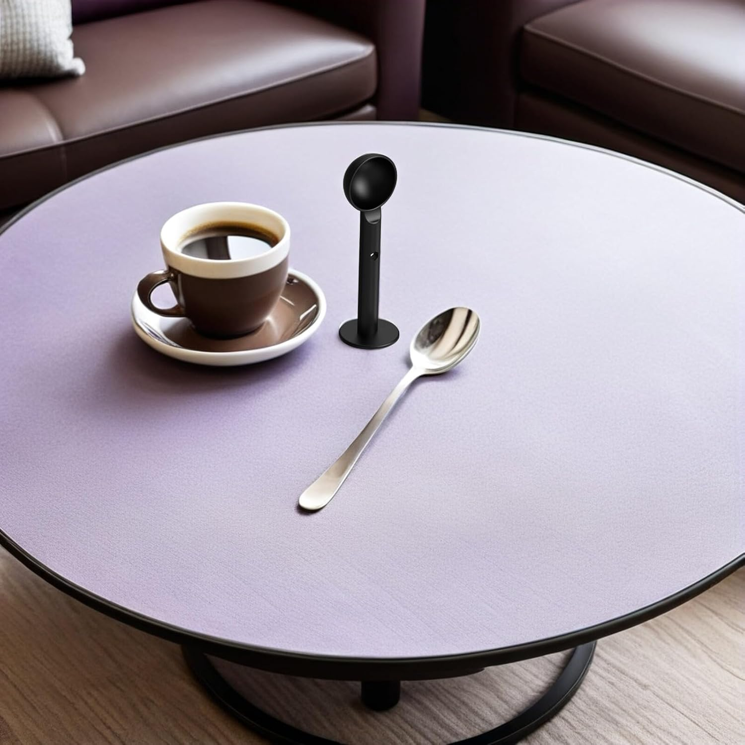 Amosfun 2-In-1 Espresso Scoop and Tamper Coffee Measuring Spoon Black Coffee Grounds Tamper Tool for Home Kitchen and Shops Espresso Making Accessories image number 1