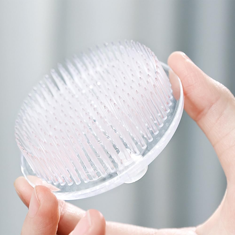 2PCS Clear Plastic Flower Frogs - 2.76" (70Mm) Pin Frog Holders for Flower Arrangements,Round Floral Arrangement,Plastic Flower Frog Pin Holder with 3 Suction Cups on Bottom image number 3