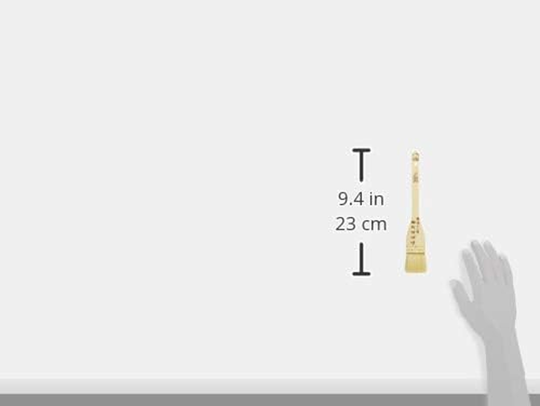 Endoshoji WHK01036 Professional Wood Handle White Brush (Goat Hair) 1.4 Inches (36 Mm) Cypress Goat Hair image number 3