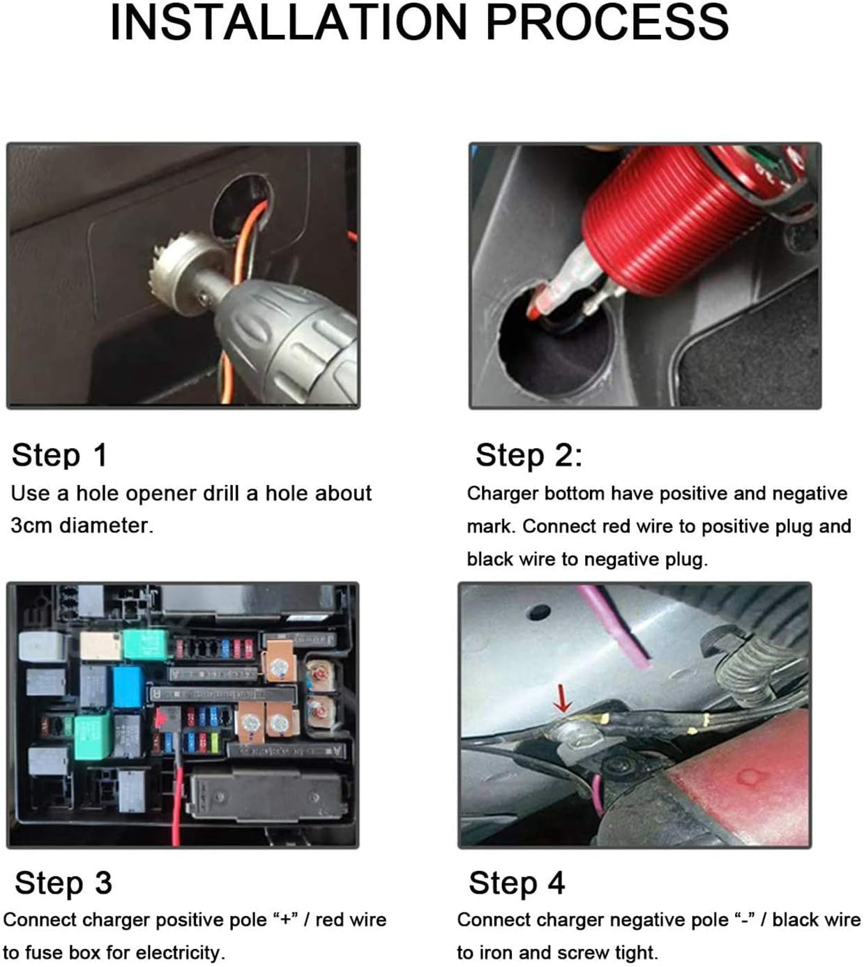 Quick Charge 3.0 Dual USB Car Charger with Voltmeter & On/Off Switch,36W 12V USB Outlet Fast Charger for Car Boat Marine