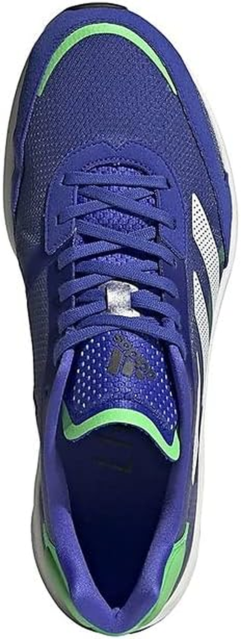 Adidas Men'S Adizero Boston 10 Athletic Running Shoes, Sonic Ink/Cloud White/Screaming Green, Size US 11 image number 5