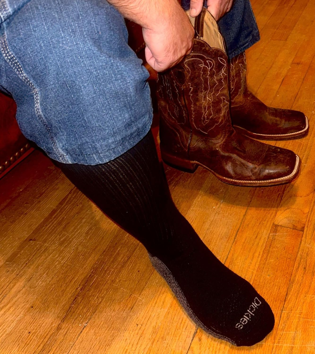 Dickies Men'S Multi-Pack Dri-Tech Moisture Control Boot-Length Socks