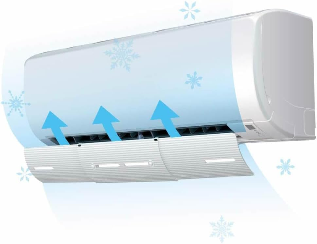 AIR WING Slim, Length & Angle Adjustable Air Conditioner Deflector Helps Cooling/Heating Air Circulation, anti Blast, Wind Baffle and Direction, Anti-Condensation image number 3