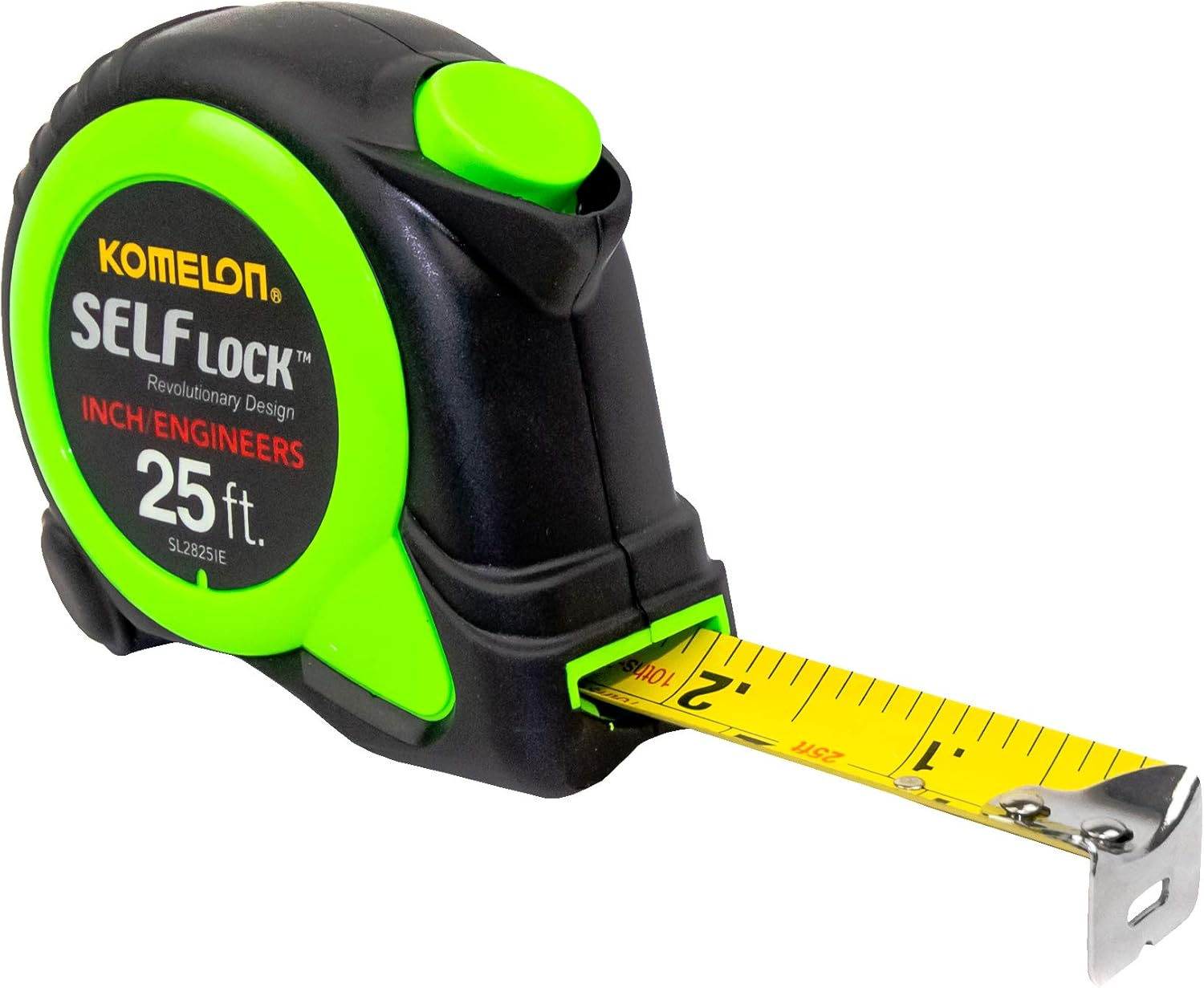 Komelon SL2825 Self Lock 25-Foot Inch/Engineer Scale Power Tape