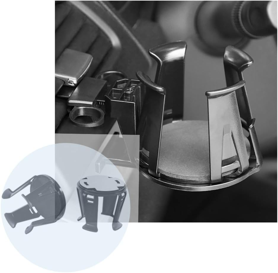 Naisfei 1 Pair Car Cup Holder, Car Drink Holder for Ventilation, Universal Drink Holder, Car Interior Self-Adhesive Cup, Storage Stand, Multifunctional Cup, Bottle Holder