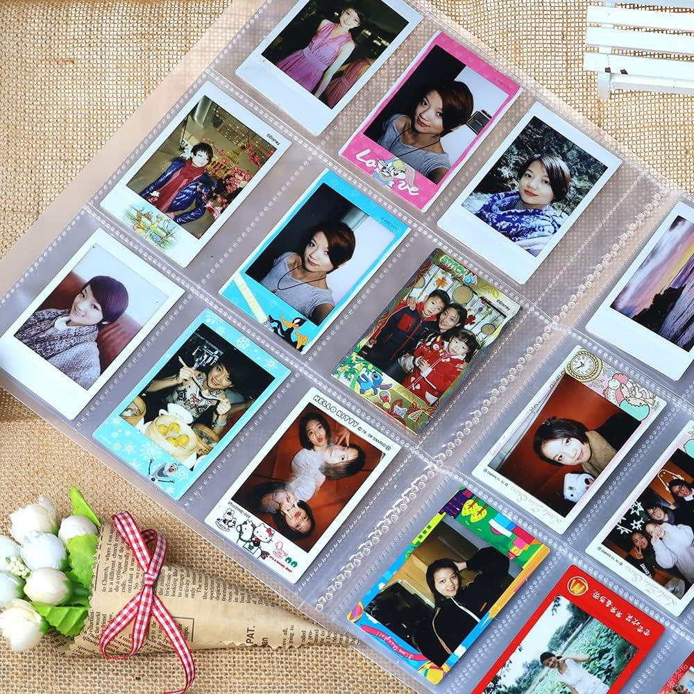 Life'Bea 288 Pockets Mini Photo Album for Fujifilm Instax Mini 7S 8 8+ 9 11 25 40 70 90 Liplay Link Evo Film, Name Card & 3 Inch Pictures (288 Pockets, Clear) image number 1