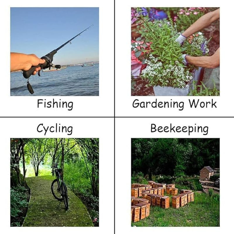 2Pcs Beekeeping Hat, Beekeeper Veil Hat, Beekeeping Equipment, Beekeeping Smoke Machine for Beekeeping Net Anti-Mosquito Hat Net Hat Beekeeper Net Fishing Hat Textile Honeycomb (White) image number 4