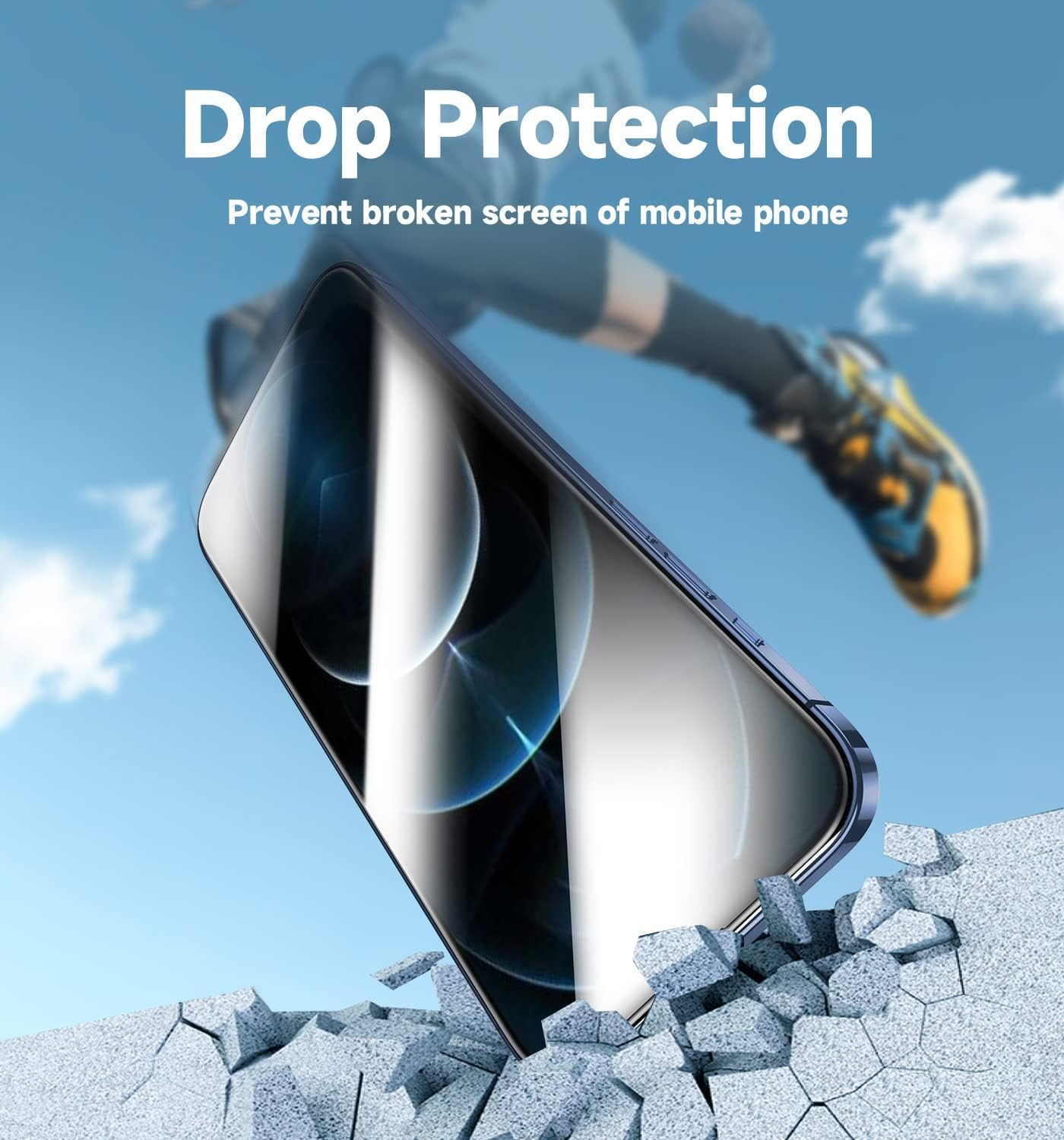 MAGIC JOHN 2 Pack for Iphone 12 Pro Max 6.7 Inch Tempered Glass Screen Protector, Auto Dust-Elimination, Bubble Free, HD Clear, Easy Installation image number 3