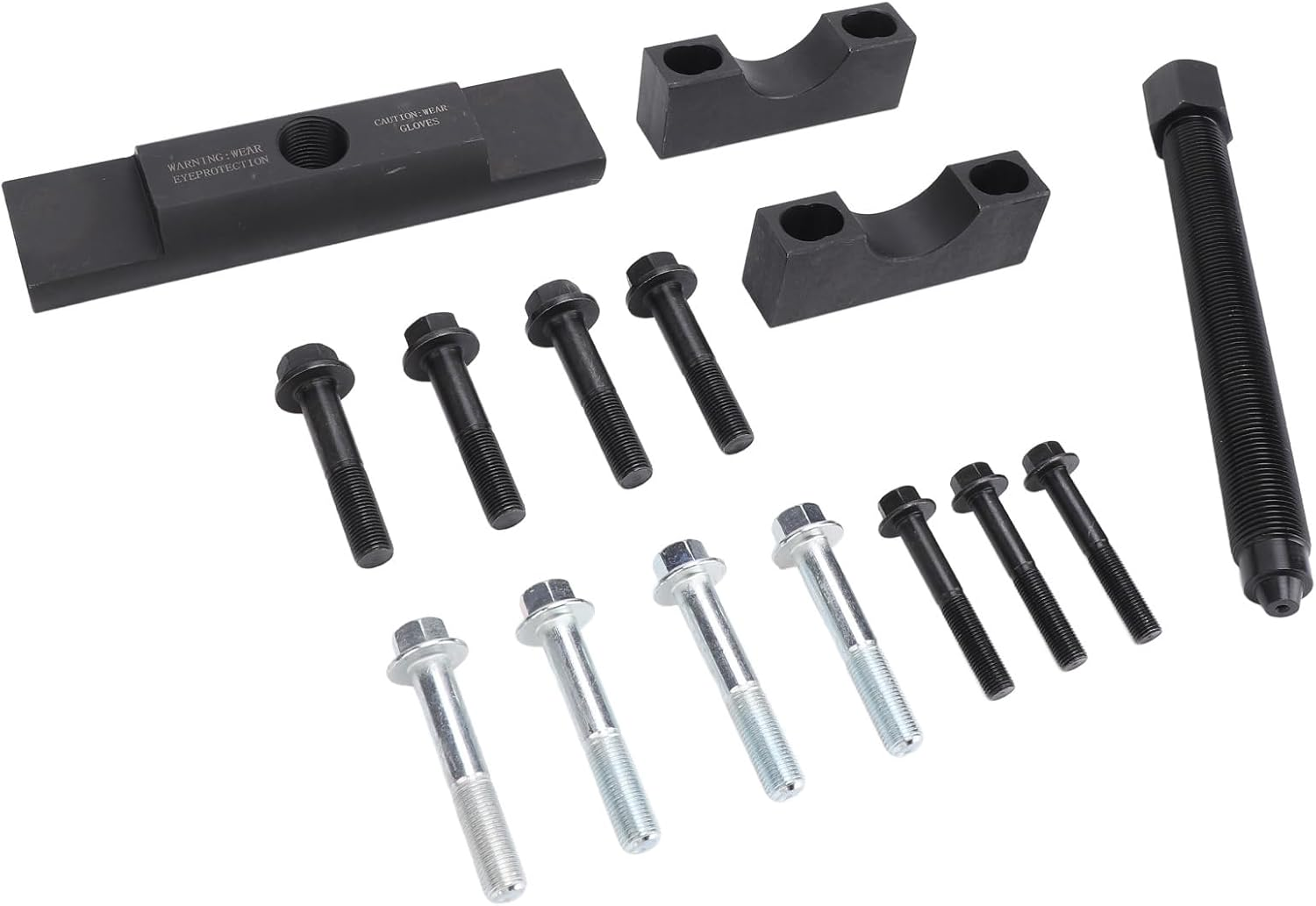 Duty Yoke Puller Tool Set for Trucks - Compatible with Spicer & Meritor, Easy Yoke Bearing Removal, 16-Piece Kit with Storage Box image number 1