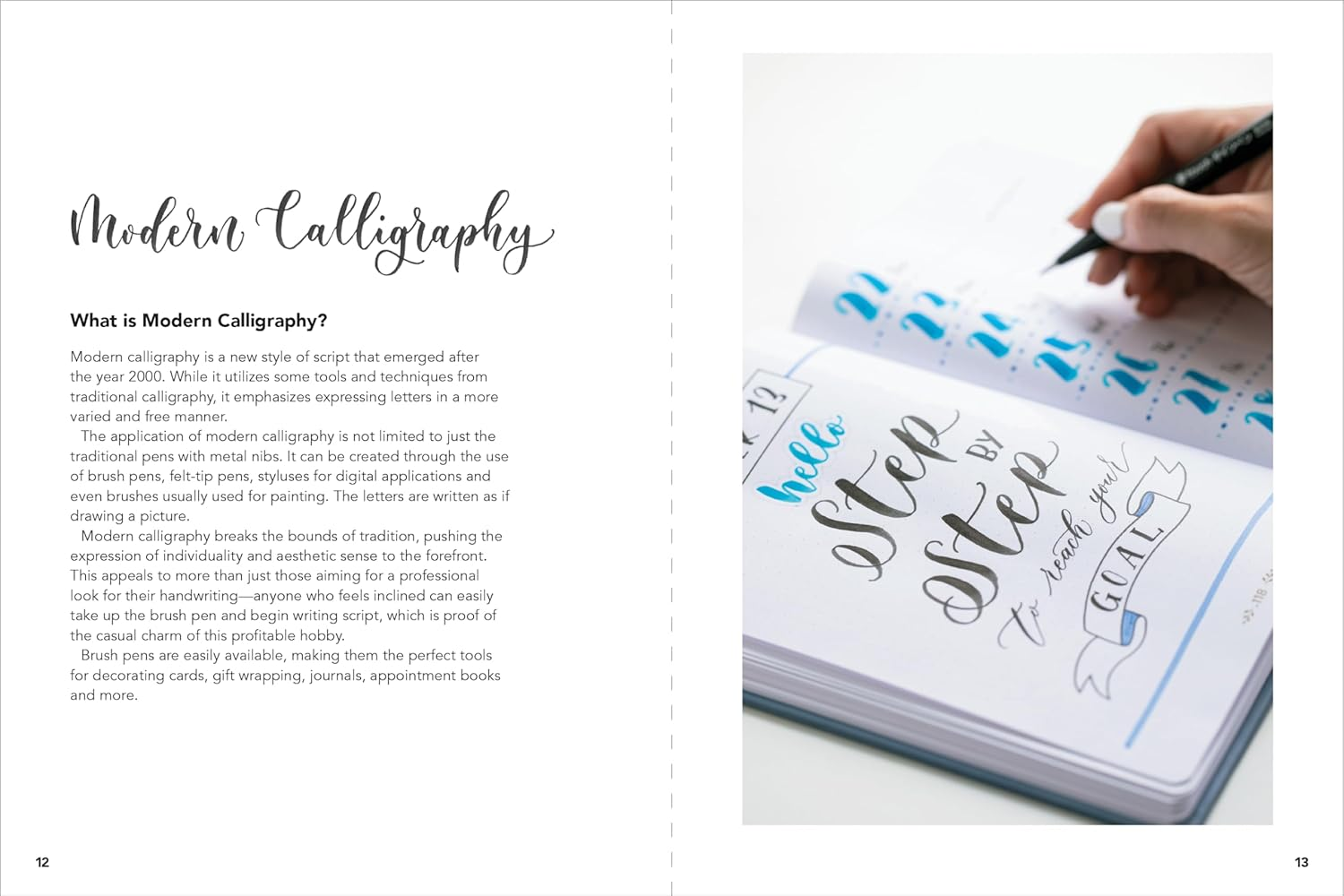 A Beginner'S Guide to Modern Calligraphy & Brush Pen Lettering: Learn to Create Beautiful Hand Lettering for Invitations, Cards, Journals and More! (With 550 Color Photos & Illustrations) image number 6