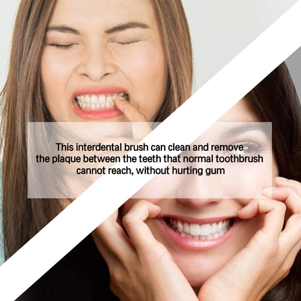 160 Pieces Dual-Use Interdental Brushes, Silicone Tooth Floss Picks Dental Picks Interdental Brush Toothpick Dental Brushes Teeth Brush Picks for Braces Oral Cleaning image number 6