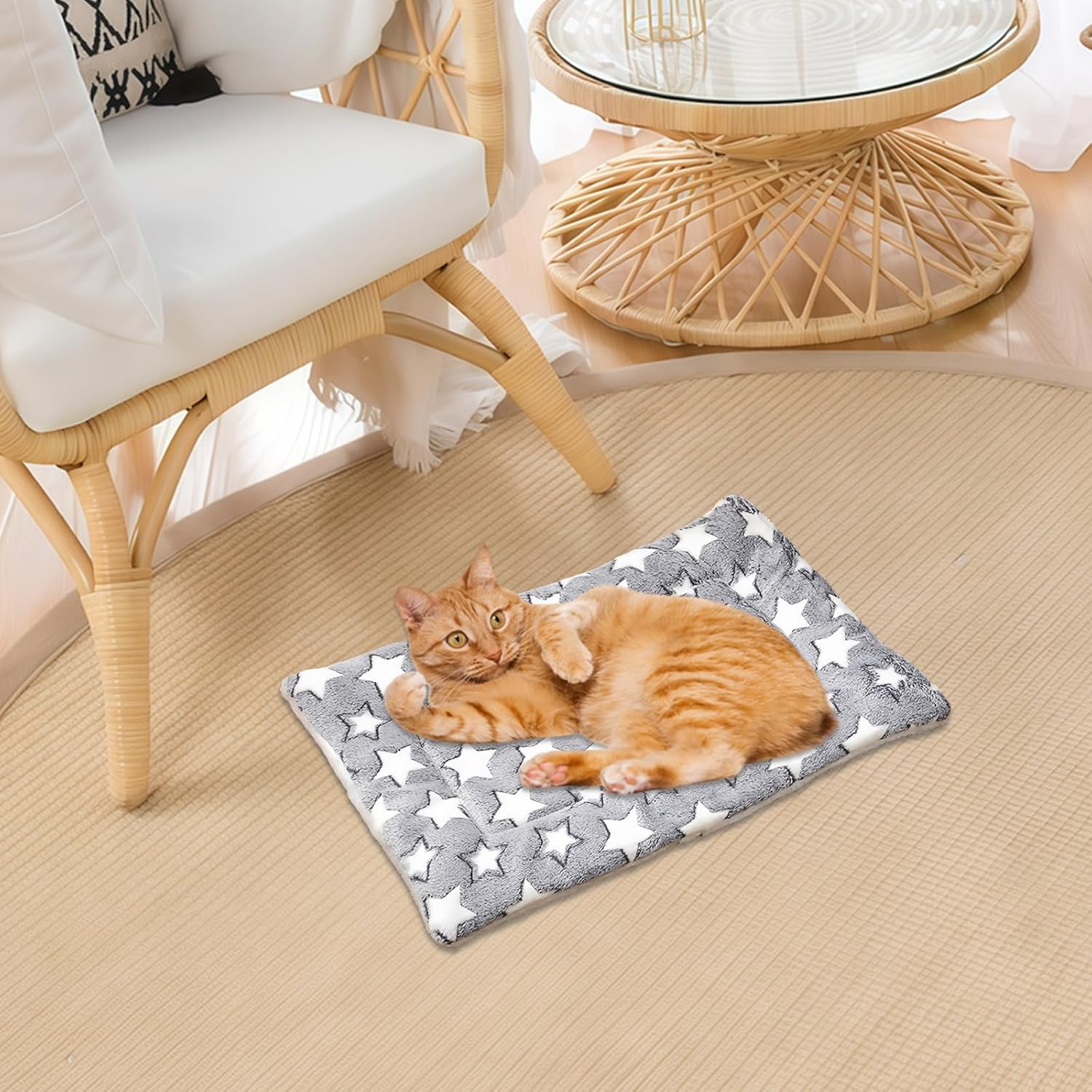 Pack of 2 Guinea Pig Bed, 32 X 25 Cm Plush Bed for Small Animals, Rabbit Bed, Guinea Pig Blanket, Small Animal Plush Bed, Small Animal Beds for Kittens, Rabbits, Chinchilla, Squirrel image number 3